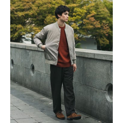 アーバンリサーチ ドアーズ URBAN RESEARCH DOORS ウールブレンドヘリンボーンタックパンツ （BLUE）｜詳細画像