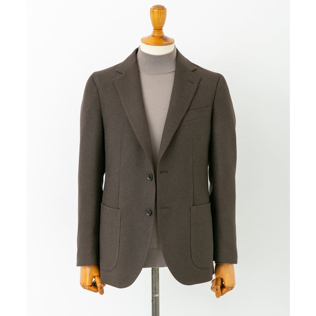NAVY】『イージーケア』LIFE STYLE TAILOR バーズアイストレッチ 