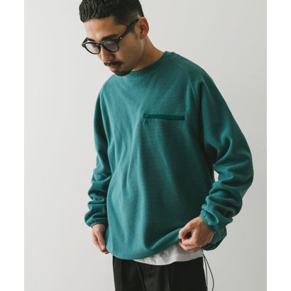 アーバンリサーチ ドアーズ URBAN RESEARCH DOORS 『UR TECH』ピケフリース プルオーバー （グリーン系その他）｜詳細画像