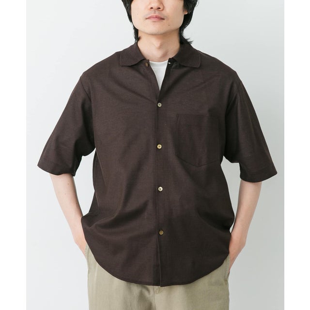 marka SHORT-SLEEVE SHIRTS （ブラウン）