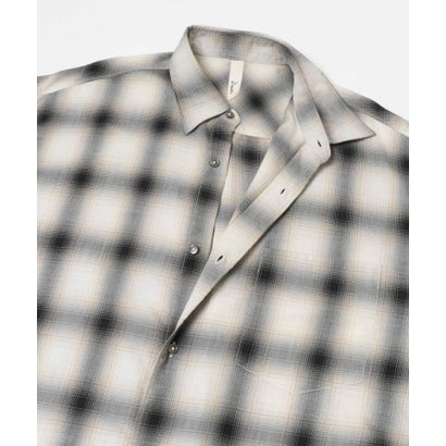 アーバンリサーチ ドアーズ URBAN RESEARCH DOORS T/R Hombre Plaid Shirts （グレー）｜詳細画像