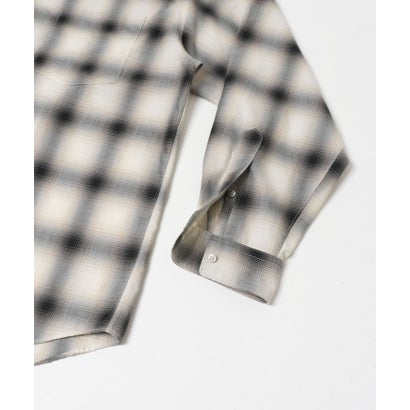 アーバンリサーチ ドアーズ URBAN RESEARCH DOORS T/R Hombre Plaid Shirts （グレー）｜詳細画像