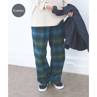 『別注』PENDLETON×DOORS PLAID EASY PANTS （ブラック）｜詳細画像