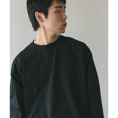 アーバンリサーチ ドアーズ URBAN RESEARCH DOORS URD Drawstring Long-Sleeve T-shirts （ブラック）｜詳細画像