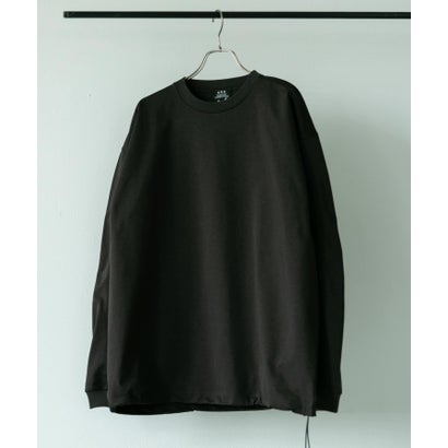 アーバンリサーチ ドアーズ URBAN RESEARCH DOORS URD Drawstring Long-Sleeve T-shirts （ブラック）｜詳細画像