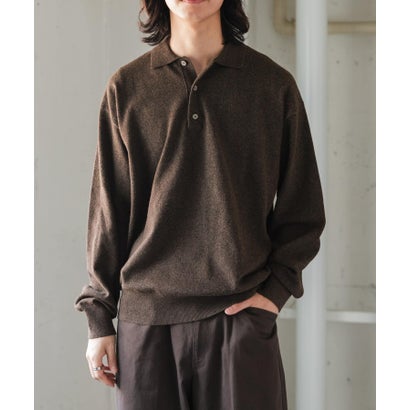 アーバンリサーチ ドアーズ URBAN RESEARCH DOORS FORK&SPOON PROVORONE ニットポロプルオーバー （ブラック）｜詳細画像