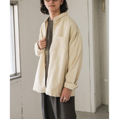 アーバンリサーチ ドアーズ URBAN RESEARCH DOORS FORK&SPOON コーデュロイカバーオールジャケット （アイボリー）｜詳細画像