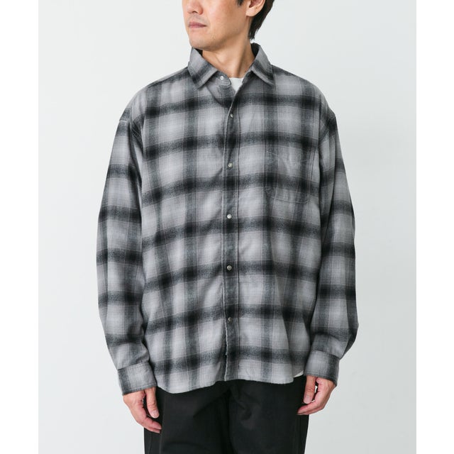 THE NORTH FACE FLANNEL OMBRE CHECK SHIRTS （ブラック系その他）