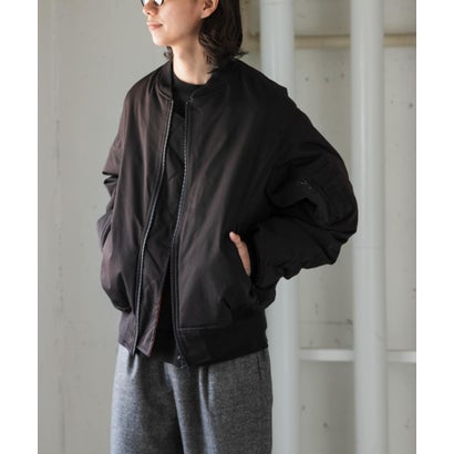 アーバンリサーチ ドアーズ URBAN RESEARCH DOORS FORK&SPOON SORONA MA-1ブルゾン （ブラック）｜詳細画像