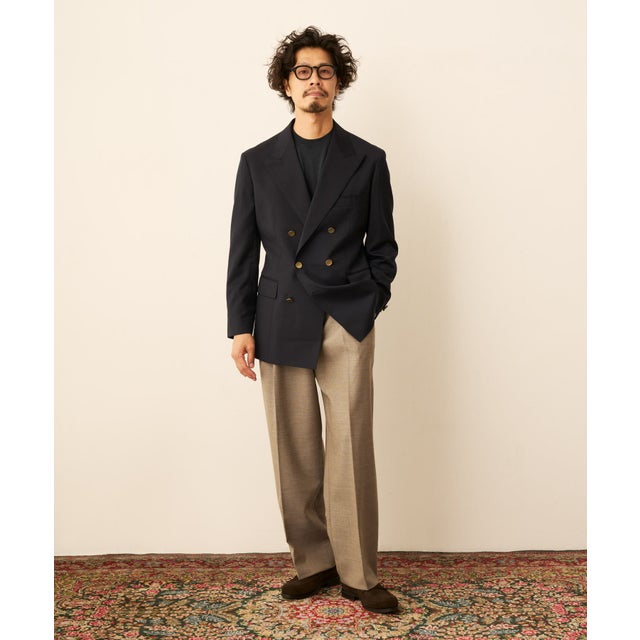 LIFE STYLE TAILOR REDA ダブルブレザー （ネイビー）