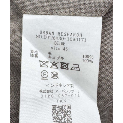 アーバンリサーチ ドアーズ URBAN RESEARCH DOORS LIFE STYLE TAILOR REDA アウトタックパンツ （チャコールグレー）｜詳細画像