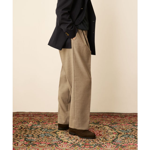 LIFE STYLE TAILOR REDA アウトタックパンツ （ベージュ）