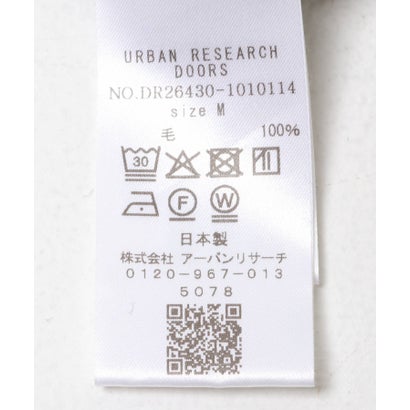 アーバンリサーチ ドアーズ URBAN RESEARCH DOORS Washable Wool Crew-Neck Long-Sleeve T-shirts （チャコールグレー）｜詳細画像