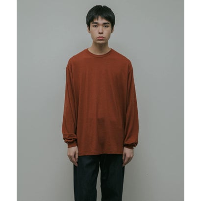 アーバンリサーチ ドアーズ URBAN RESEARCH DOORS Washable Wool Crew-Neck Long-Sleeve T-shirts （チャコールグレー）｜詳細画像