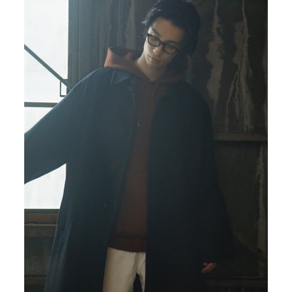 アーバンリサーチ ドアーズ URBAN RESEARCH DOORS Oilcut Melton Over Coat （ブラウン）｜詳細画像