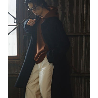 アーバンリサーチ ドアーズ URBAN RESEARCH DOORS Oilcut Melton Over Coat （ブラウン）｜詳細画像