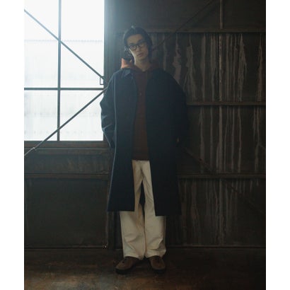 アーバンリサーチ ドアーズ URBAN RESEARCH DOORS Oilcut Melton Over Coat （ブラウン）｜詳細画像
