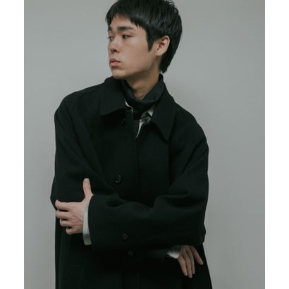 アーバンリサーチ ドアーズ URBAN RESEARCH DOORS Oilcut Melton Over Coat （ブラウン）｜詳細画像