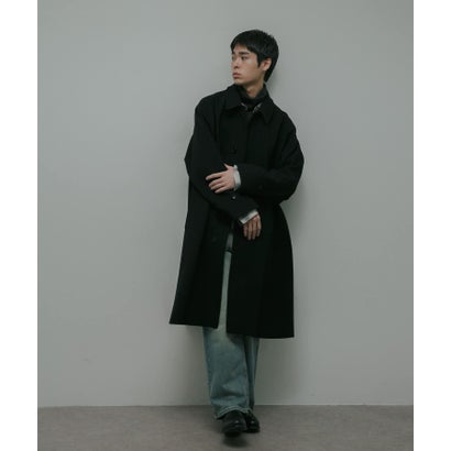 アーバンリサーチ ドアーズ URBAN RESEARCH DOORS Oilcut Melton Over Coat （ブラウン）｜詳細画像