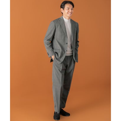 LIFE STYLE TAILOR TWクリアツイル2タックパンツ （グレー）｜詳細画像