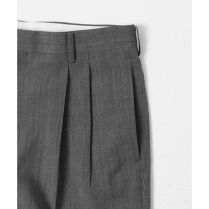LIFE STYLE TAILOR TWクリアツイル2タックパンツ （グレー）｜詳細画像