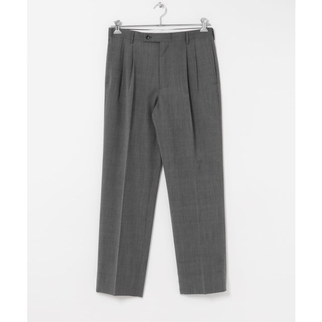 LIFE STYLE TAILOR TWクリアツイル2タックパンツ （グレー）