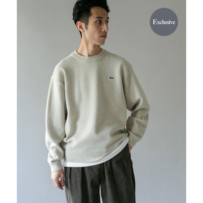 アーバンリサーチ ドアーズ URBAN RESEARCH DOORS 『別注』PENNEYS×DOORS THE FOX クルーネック スフレニット （チャコールグレー）｜詳細画像