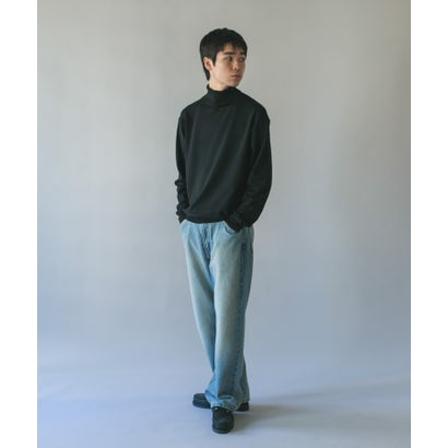 アーバンリサーチ ドアーズ URBAN RESEARCH DOORS タートルネック カシミヤブレンドロングスリーブニット （ブラック）｜詳細画像