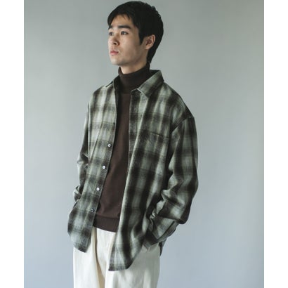 アーバンリサーチ ドアーズ URBAN RESEARCH DOORS タートルネック カシミヤブレンドロングスリーブニット （ブラウン）｜詳細画像