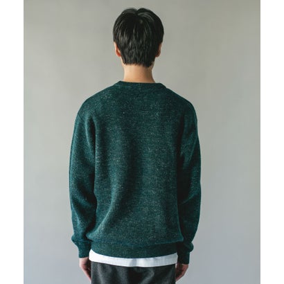 アーバンリサーチ ドアーズ URBAN RESEARCH DOORS ウールブレンド ミックスヤーン ニット （ブルー）｜詳細画像