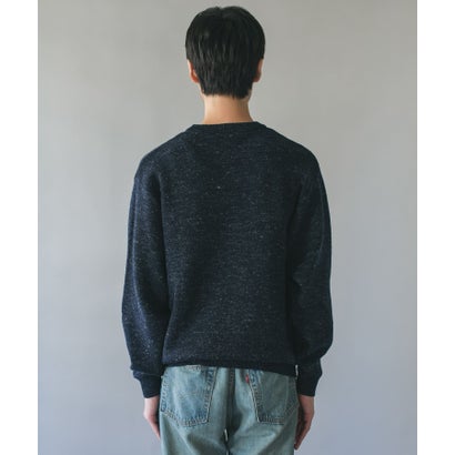 アーバンリサーチ ドアーズ URBAN RESEARCH DOORS ウールブレンド ミックスヤーン ニット （ブルー）｜詳細画像