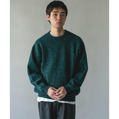 アーバンリサーチ ドアーズ URBAN RESEARCH DOORS ウールブレンド ミックスヤーン ニット （ブルー）｜詳細画像