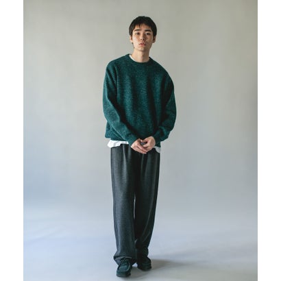アーバンリサーチ ドアーズ URBAN RESEARCH DOORS ウールブレンド ミックスヤーン ニット （ブルー）｜詳細画像
