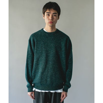 アーバンリサーチ ドアーズ URBAN RESEARCH DOORS ウールブレンド ミックスヤーン ニット （ブルー）｜詳細画像