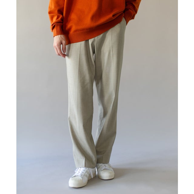 TW スリムストレートパンツ （ベージュ）