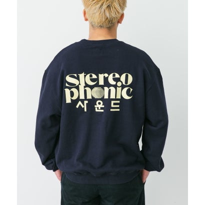 アーバンリサーチ ドアーズ URBAN RESEARCH DOORS stereo phonic SPS Logo Sweatshirts （ライトグレー）｜詳細画像