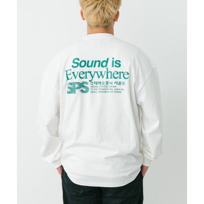 アーバンリサーチ ドアーズ URBAN RESEARCH DOORS stereo phonic Letter Long Sleeve T-shirts （ホワイト）｜詳細画像