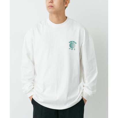 アーバンリサーチ ドアーズ URBAN RESEARCH DOORS stereo phonic Letter Long Sleeve T-shirts （ホワイト）｜詳細画像