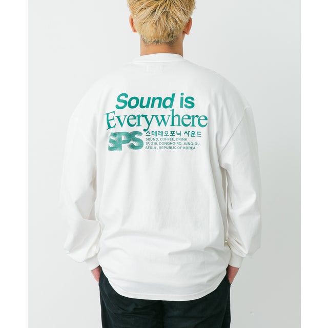 stereo phonic Letter Long Sleeve T-shirts （ホワイト）