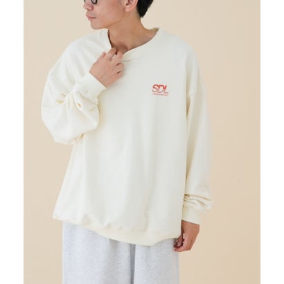 アーバンリサーチ ドアーズ URBAN RESEARCH DOORS 『別注』FORK&SPOON×SPS ロゴプリントスウェット （アイボリー）｜詳細画像