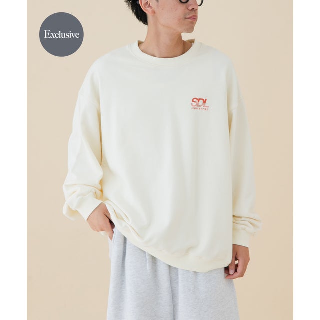 『別注』FORK&SPOON×SPS ロゴプリントスウェット （アイボリー）