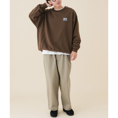 アーバンリサーチ ドアーズ URBAN RESEARCH DOORS 『別注』FORK&SPOON×SPS ロゴプリントスウェット （ブラウン）｜詳細画像