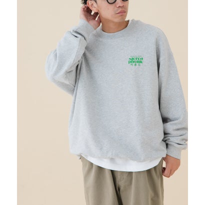 アーバンリサーチ ドアーズ URBAN RESEARCH DOORS 『別注』FORK&SPOON×SPS BPスウェット hand （ライトグレー）｜詳細画像