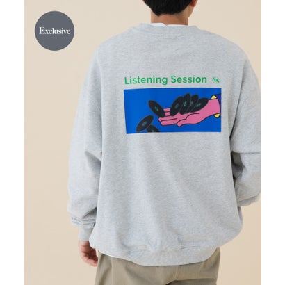 アーバンリサーチ ドアーズ URBAN RESEARCH DOORS 『別注』FORK&SPOON×SPS BPスウェット hand （ライトグレー）｜詳細画像