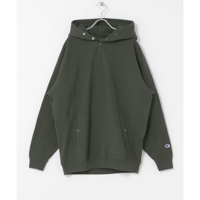 アーバンリサーチ ドアーズ URBAN RESEARCH DOORS 『別注』Champion×DOORS HALF SNAP PARKA （オートミール）｜詳細画像