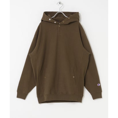 アーバンリサーチ ドアーズ URBAN RESEARCH DOORS 『別注』Champion×DOORS HALF SNAP PARKA （オートミール）｜詳細画像