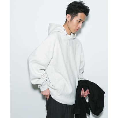 アーバンリサーチ ドアーズ URBAN RESEARCH DOORS 『別注』Champion×DOORS HALF SNAP PARKA （ネイビー）｜詳細画像