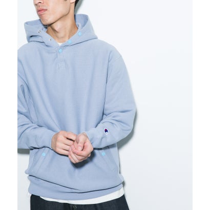 アーバンリサーチ ドアーズ URBAN RESEARCH DOORS 『別注』Champion×DOORS HALF SNAP PARKA （ネイビー）｜詳細画像