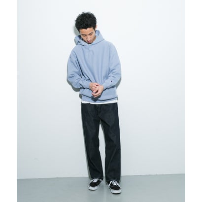 アーバンリサーチ ドアーズ URBAN RESEARCH DOORS 『別注』Champion×DOORS HALF SNAP PARKA （ネイビー）｜詳細画像