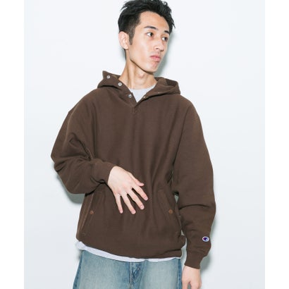アーバンリサーチ ドアーズ URBAN RESEARCH DOORS 『別注』Champion×DOORS HALF SNAP PARKA （ネイビー）｜詳細画像